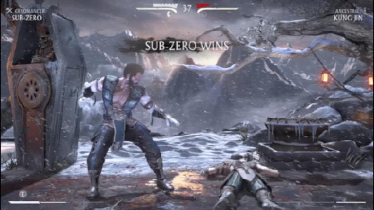 Mortal Kombat X subzero VS. ￼kung Jin 