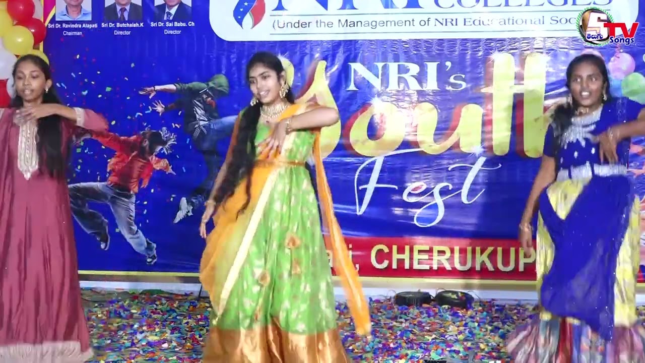 Aha Allari Allari Song | Youth Fest Celebrations | NRI Jr College |  Cherukupalli |NRI Colleges|2025