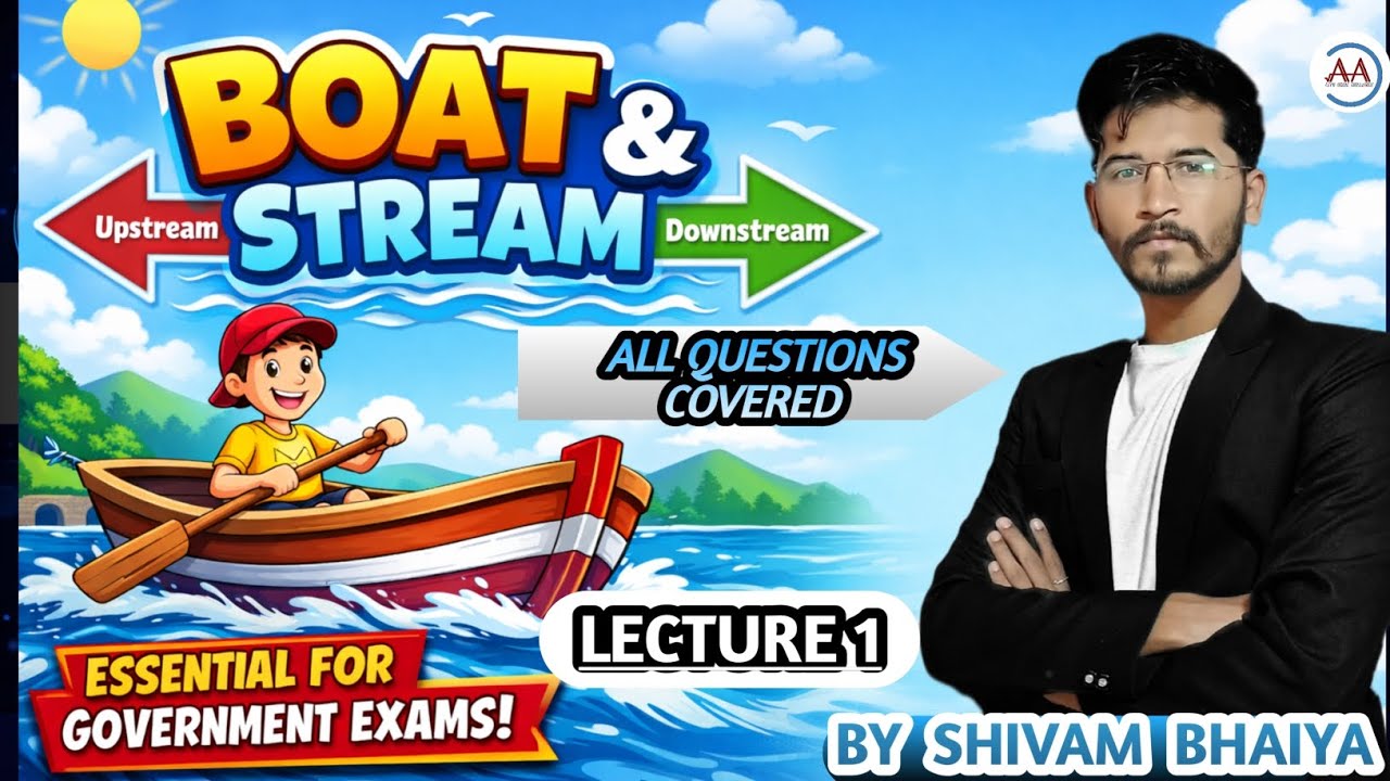 Boat & stream (नाव धारा) | TSD | lecture 1 | SSC | RAILWAY | ESB | CGL | #ssc #maths #BOAT #stream