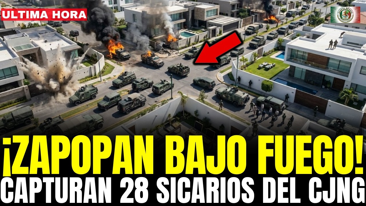 ¡ZAPOPAN BAJO FUEGO! los MURCIELAGOS CAPTURAN 28 SICARIOS y ASEGURAN 9 MILLONES