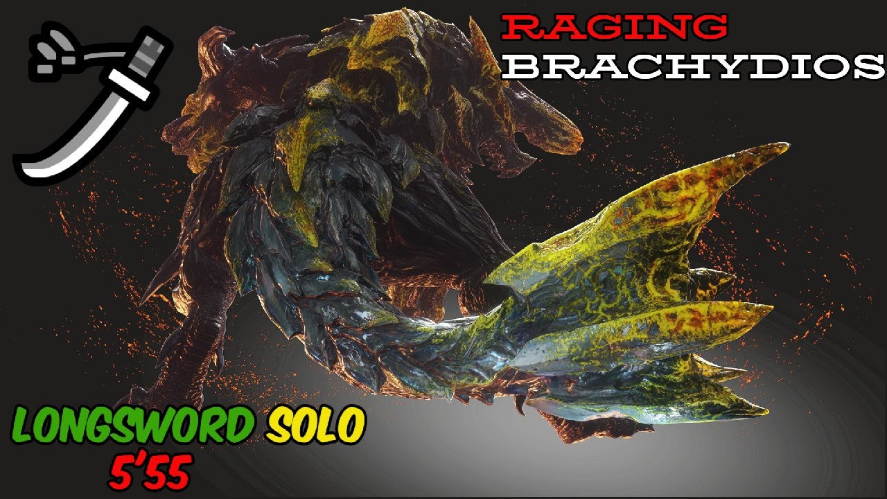 Monster Hunter World: Iceborne Raging Brachydios Solo LS 05'55''33