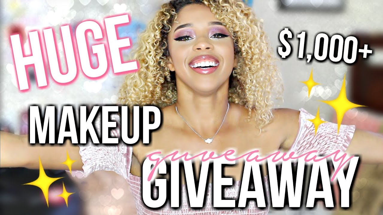 HUGE MAKEUP GIVEAWAY! 💄$1,000+ WORTH | 3 WINNERS | UNLIMITED ENTRIES ♡