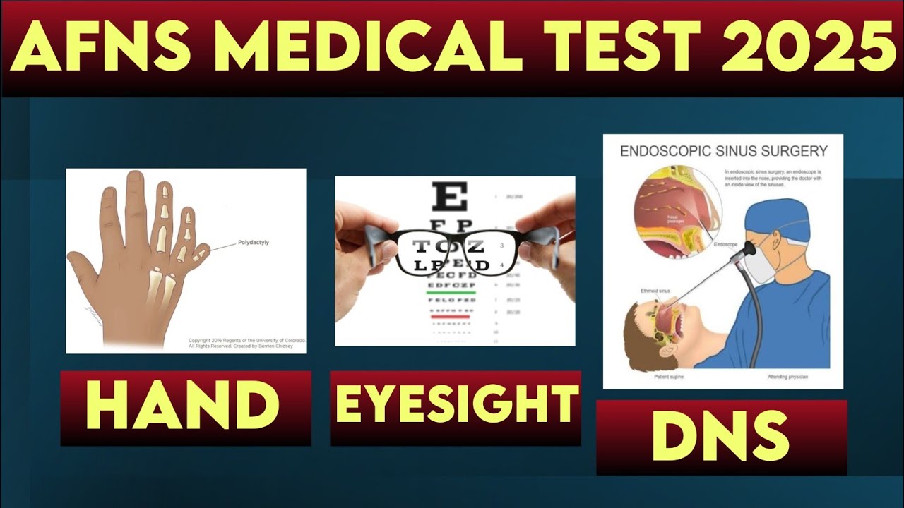 AFNS Final Medical test 2025|Afns Final medical test 2025|Afns Final medical test