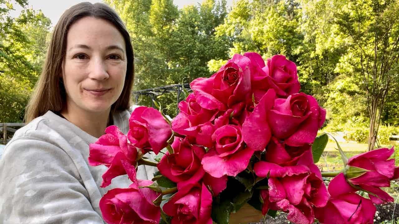 💐Mother's Day Local Flower Harvest and Bouquets: Peonies +Roses  💐 Cut Flower Farm May 2023