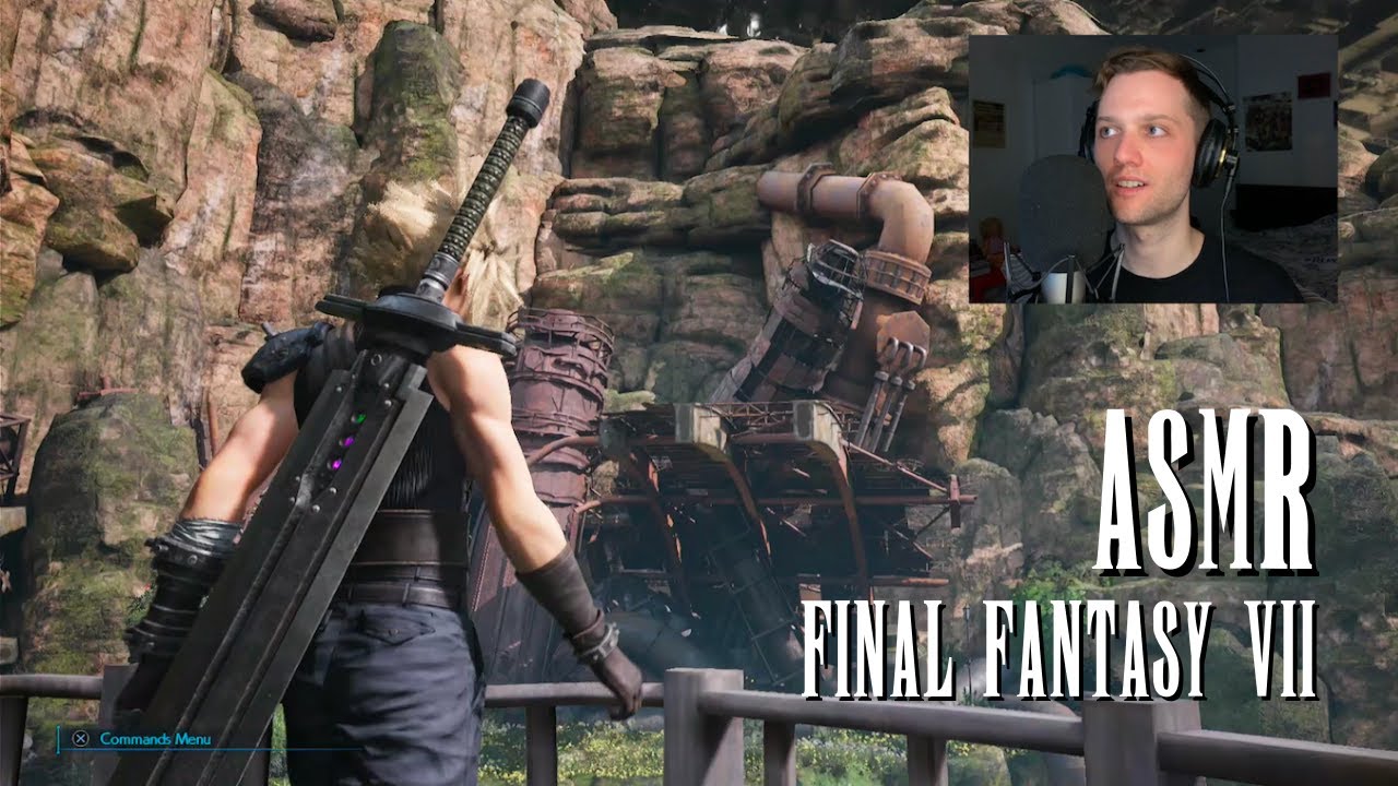 ASMR Final Fantasy Gameplay - Final Fantasy VII Remake - Whispered Male