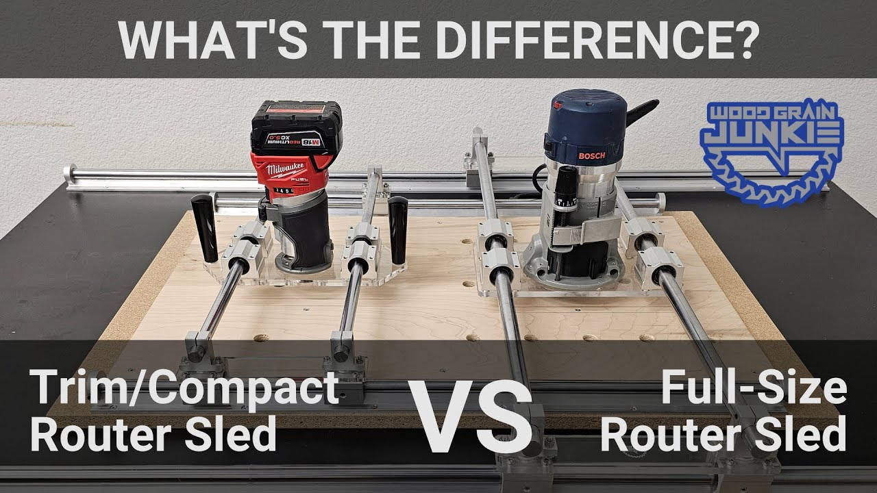 Trim Router Sled vs Full-Size Router Sled - What's the Difference? Plus Tips & Tricks