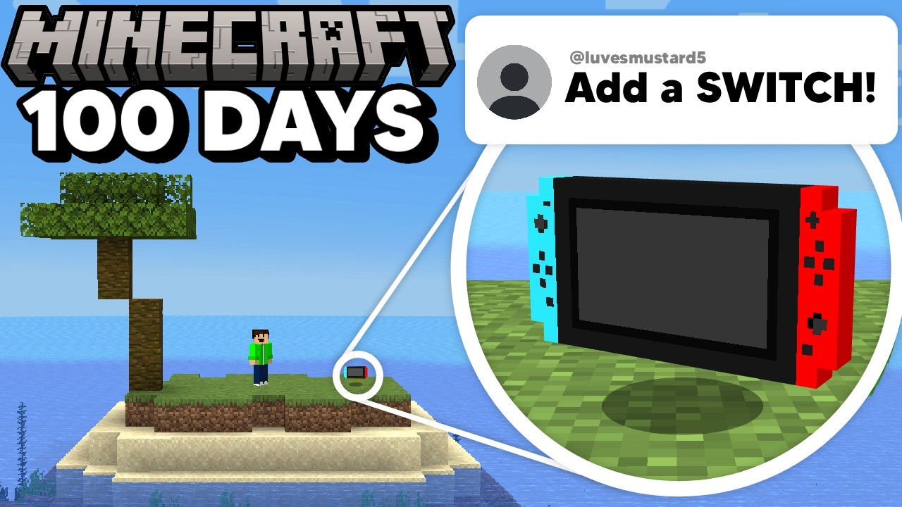 I Made A Mod Idea Every Day For 100 Days On A Deserted Island In Minecraft...