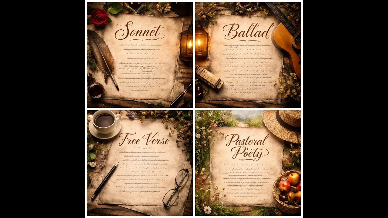 BA ENGLISH MAJOR SEMESTER 1: Forms of Poetry; Sonnet, Ballad, Free Verse and Pastoral Poetry
