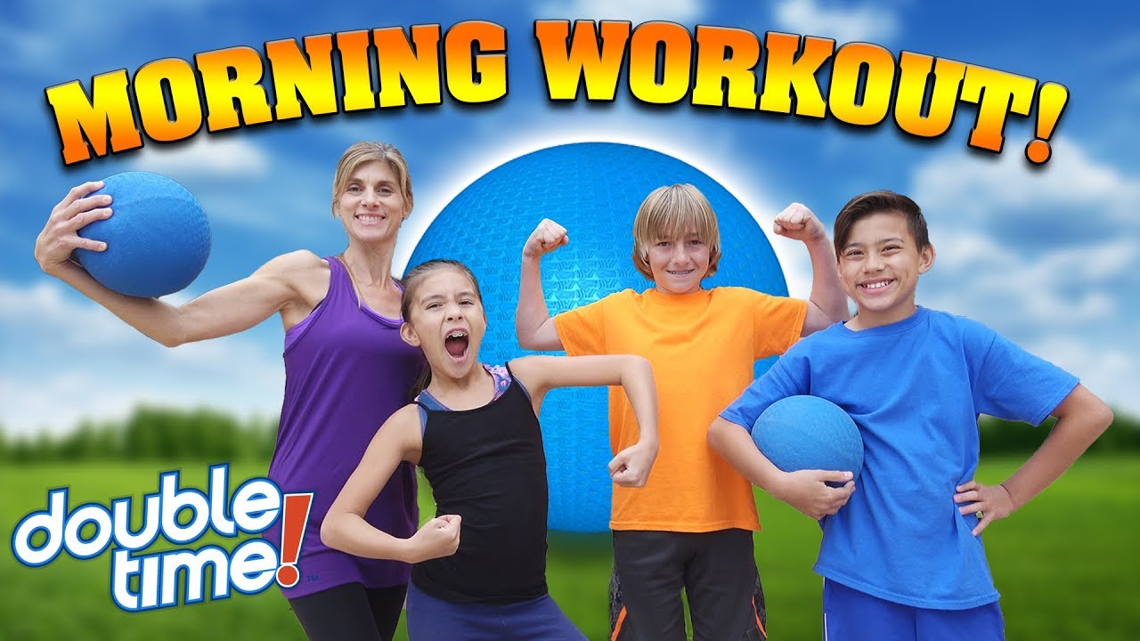 MORNING WORKOUT ROUTINE!!! Family Exercise Challenge with Beachbody Double Time!