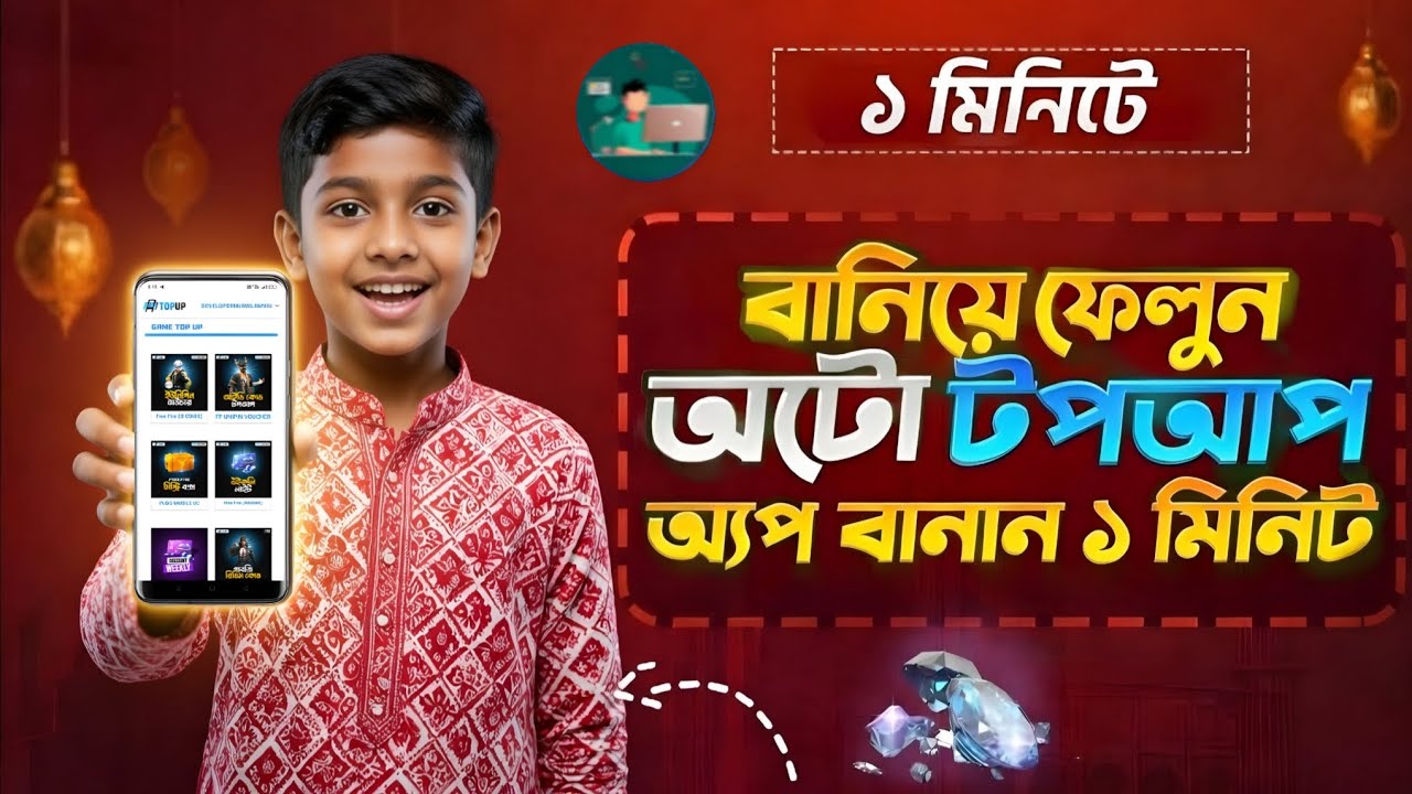 How to Make Auto Topup App on Mobile | Create Topup App Bangla 2026 | Code Bangla