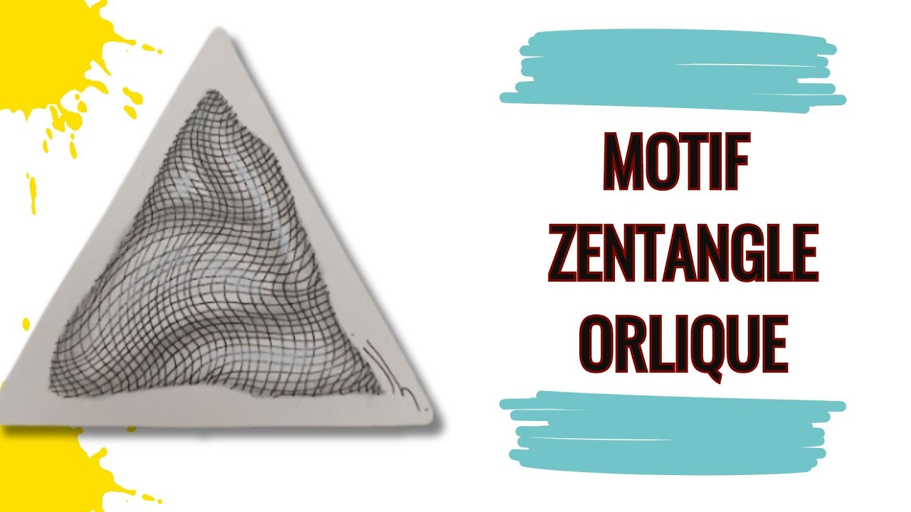 Dessin relaxant avec le motif Orlique - méthode Zentangle