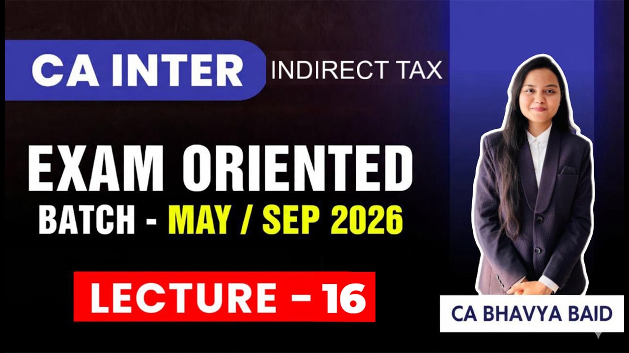 CA Inter GST FastTrack Revision | Time of Supply | May 2026 | FREE OF COST | NAHTA CLASSES