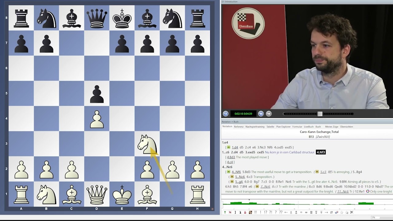 Nico Zwirs - The Caro-Kann Exchange Variation with 4.Nf3