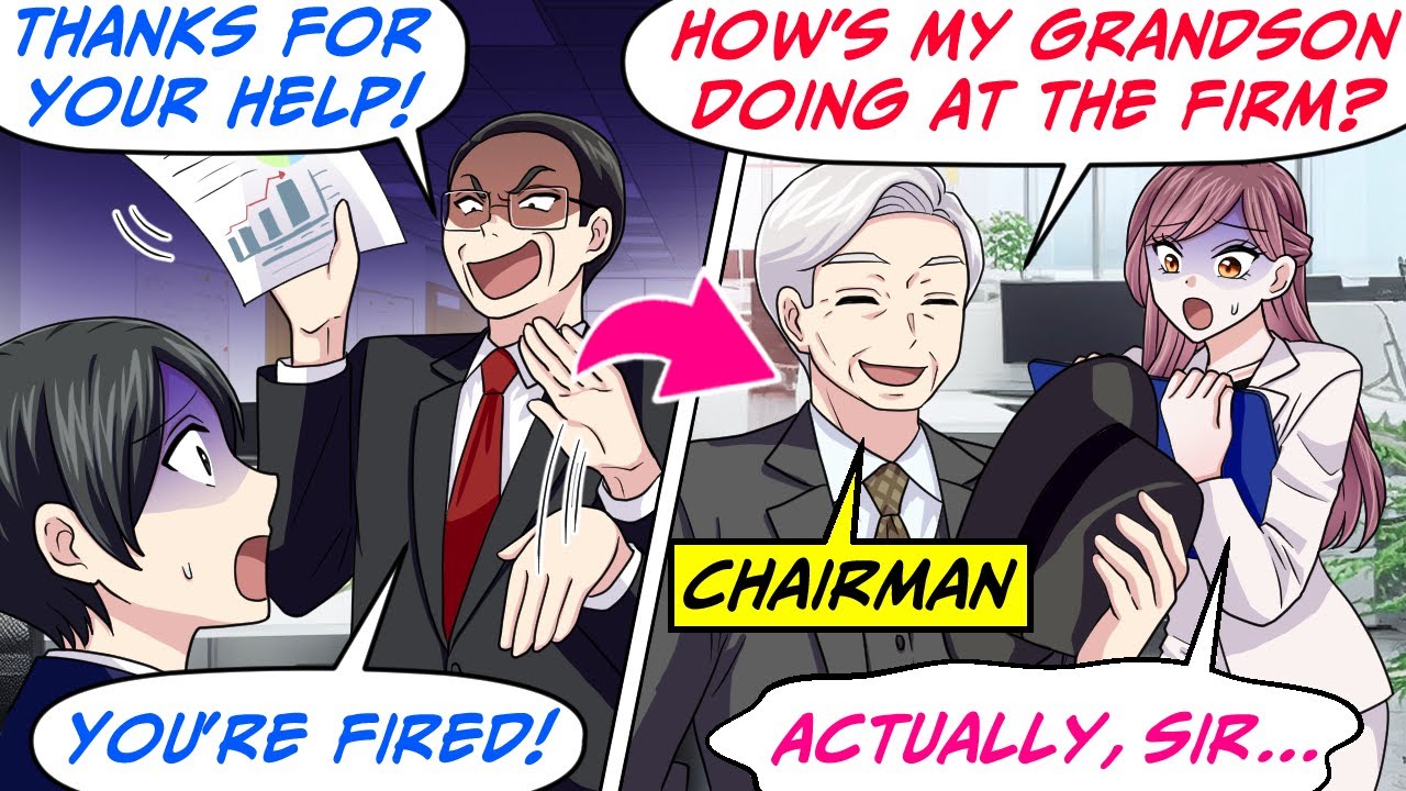 My Boss Fired Me Even After I Saved the Company! Then the Chairman Showed Up…[RomCom Manga Dub]