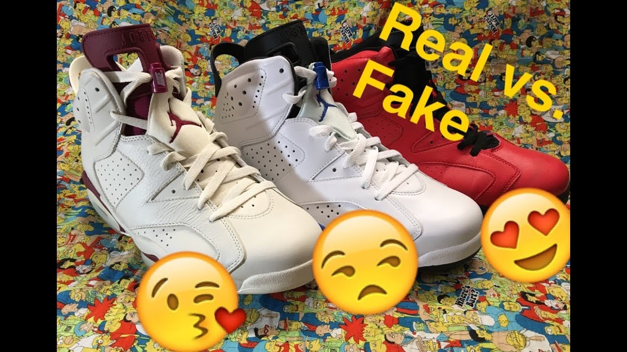 Jordan 6: настоящие или поддельные (для всех моделей)