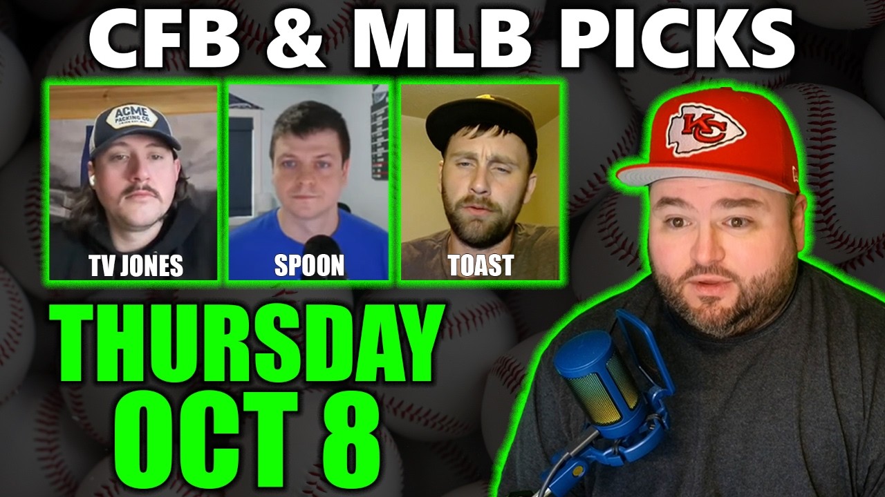 College Football & MLB Playoff Picks with Kyle Kirms - Thursday October 8th