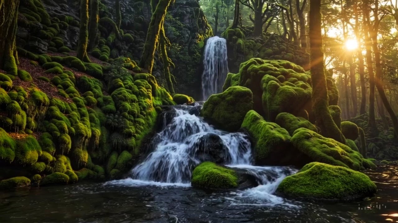 Relaxing Piano and Flowing Water Sounds for Healing and Better Sleep 🌿