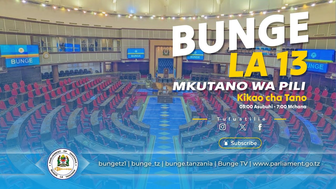 #BUNGELIVE. BUNGE LA KUMI NA TATU, MKUTANO WA PILI, KIKAO CHA  TANO, TAREHE 02 FEBRUARI, 2026
