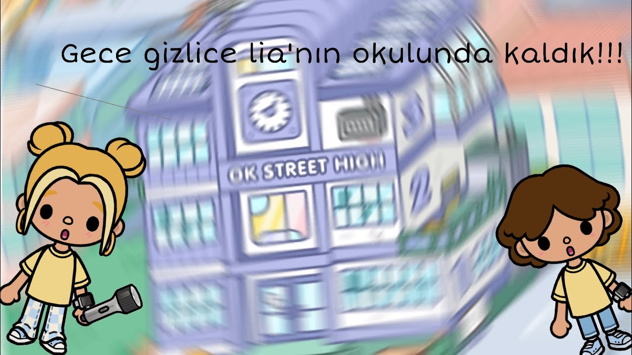 Gece gizlice lianın okulunda kaldık!!!😆