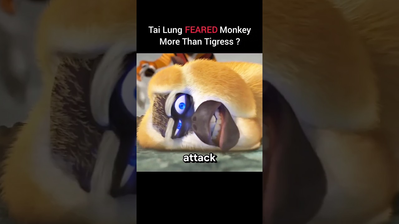 Did Tai Lung FEAR Monkey&rsquo;s Speed in Kungfu panda ? #shorts