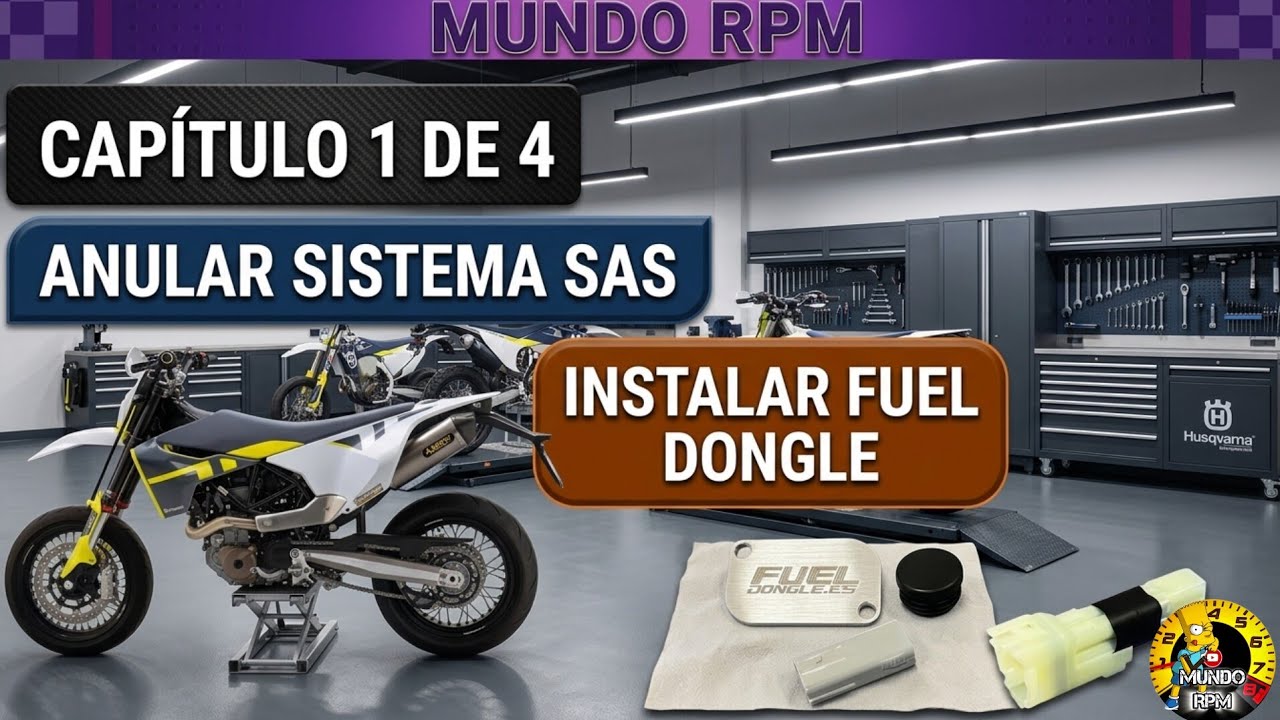 Capitulo 1 - 4  Montamos fuel dongle y anulamos sistema SAS. Husqvarna 701 sm 2022. KTM 690.instalar