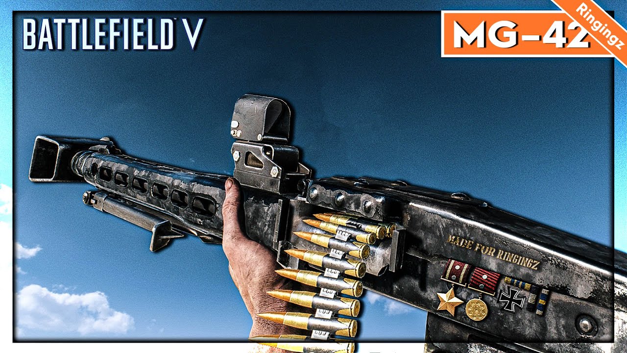 ปืนกลหนักที่ดีที่สุดใน World War II - Battlefield V MG42 รีวิว