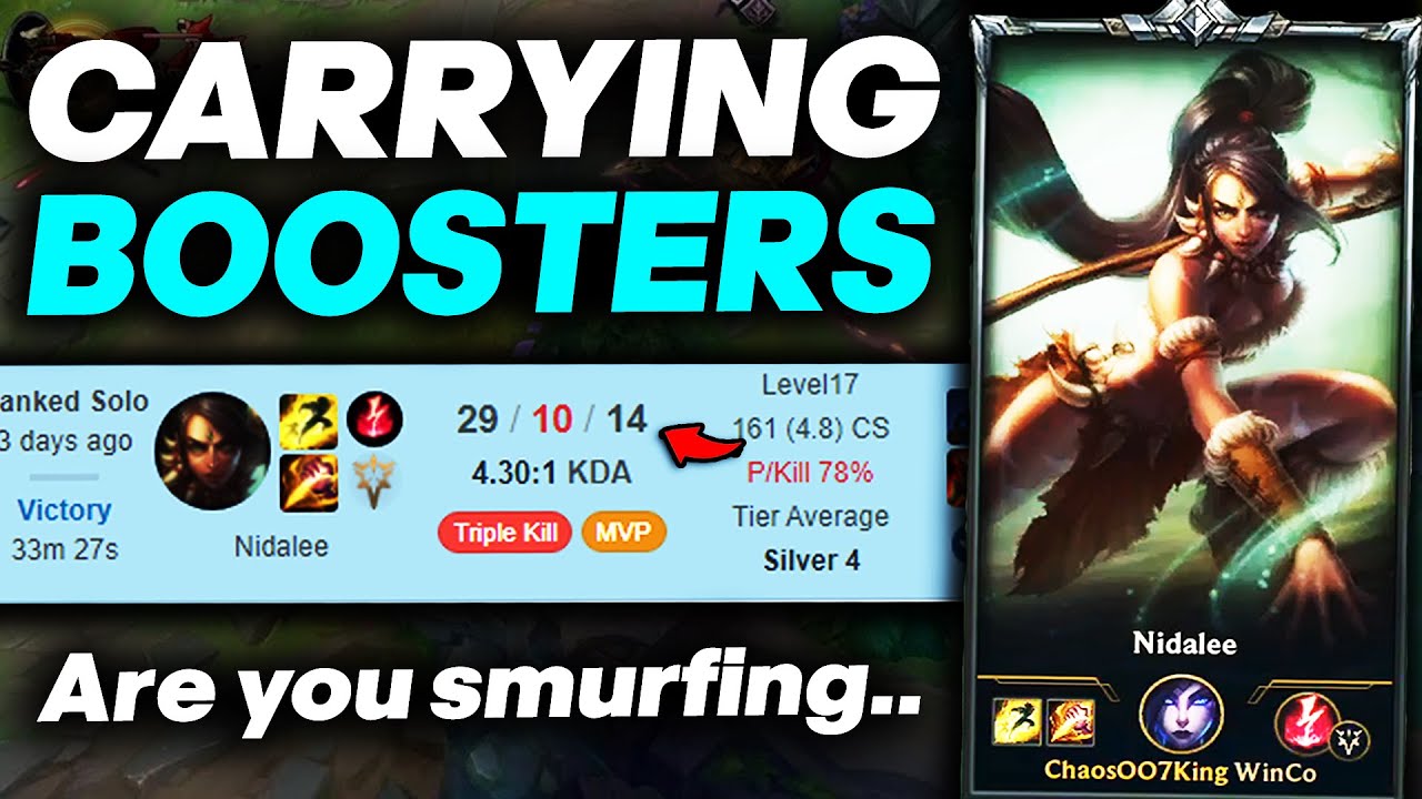 I BOUGHT A BOOST THEN CARRIED THE BOOSTER!! *HE CALLED ME OUT* - League of Legends