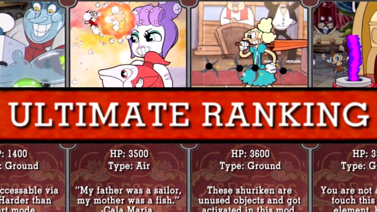 Cuphead vs. Mods: Ultimate Boss Ranking!