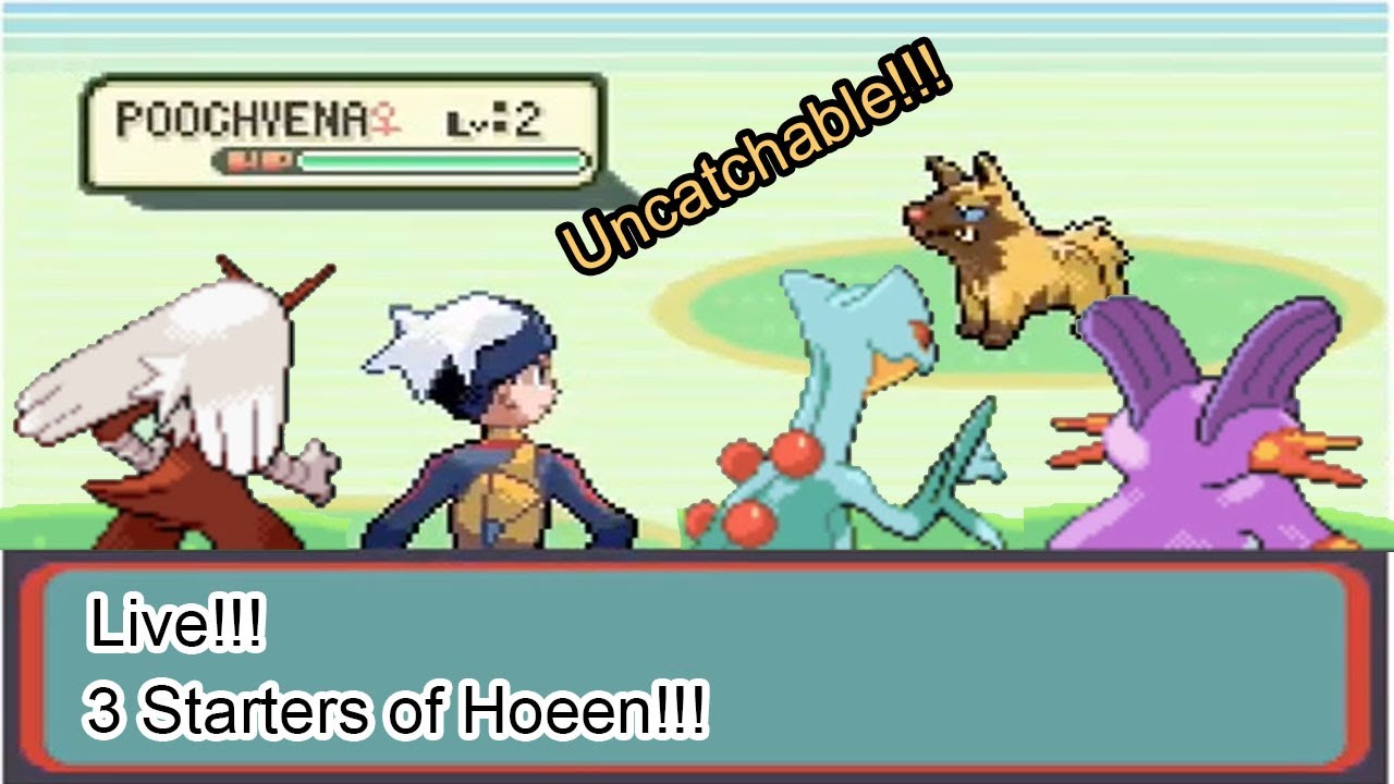 Live!!!, Shinys de Hoeen (+1 uncatchable Poochyena)