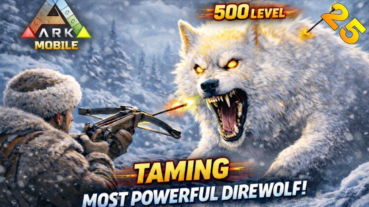 Taming Most Powerful Direwolf In ARK Ultimate Survivor edition gameplay 25 
