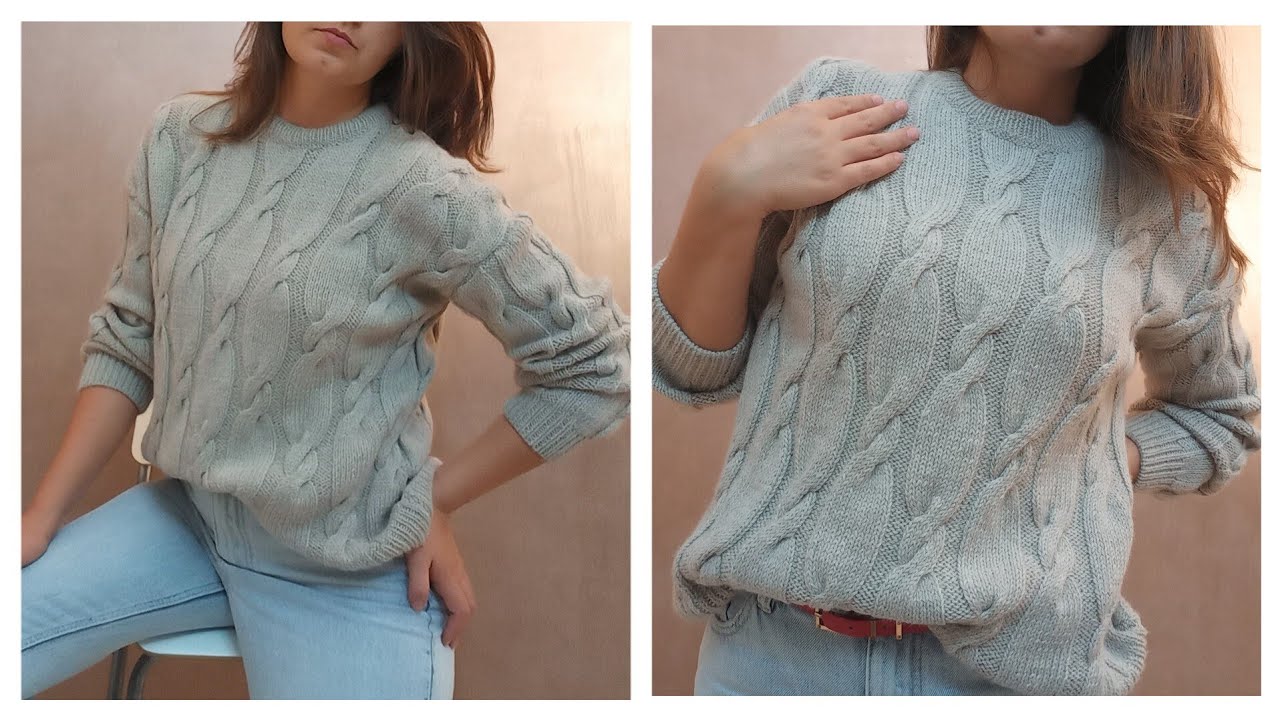 maglione MonnaLisa  / trecce / tutorial/ kniting