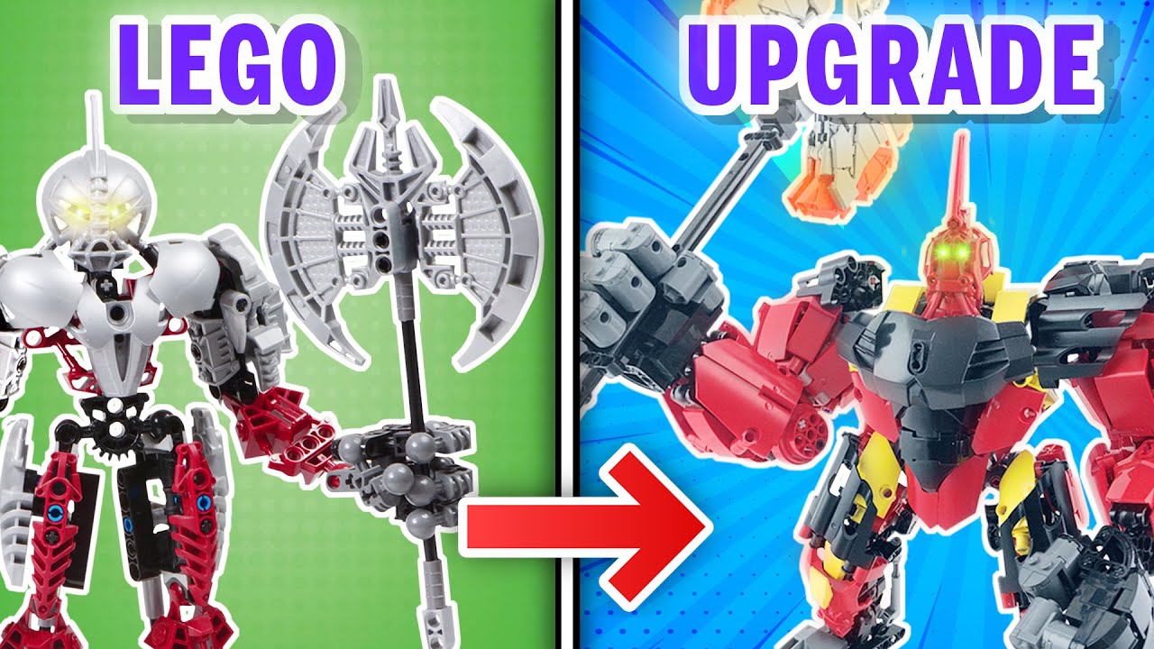 Как использовать детали LEGO от AXONN в самодельных конструкторах Bionicle