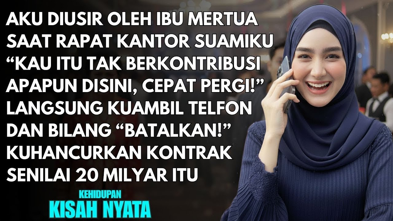 IBU MERTUA MENGUSIRKU SAAT RAPAT KANTOR BARU SUAMI - TAPI SATU "KATA" DARIKU MENGHANCURKAN MEREKA...