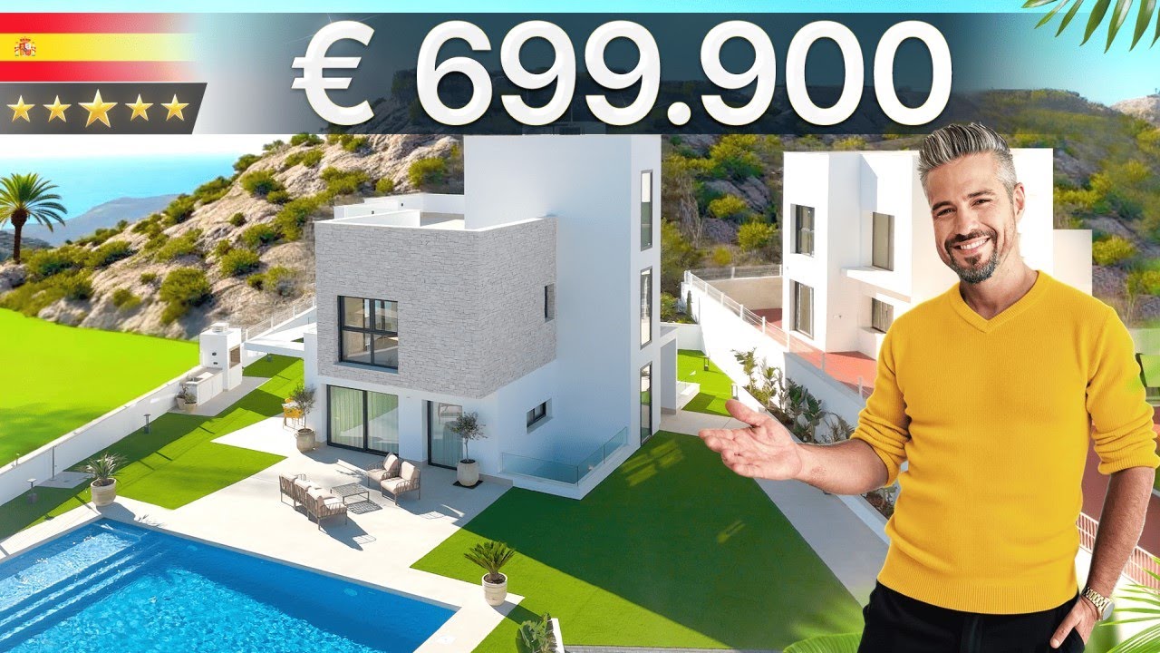 Stunning New Build Villa in Finestrat with Sea View 🌊 Private Pool & Garden