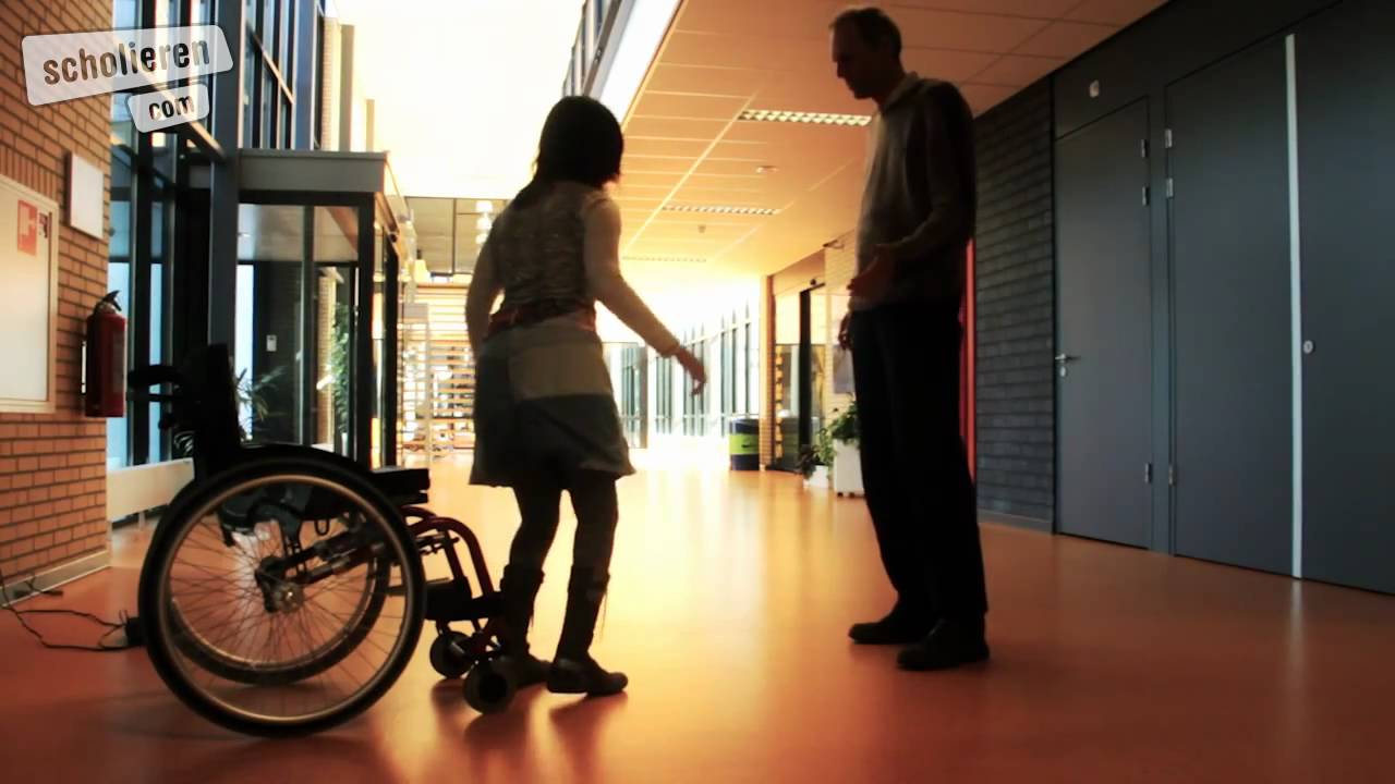Naar school in een rolstoel