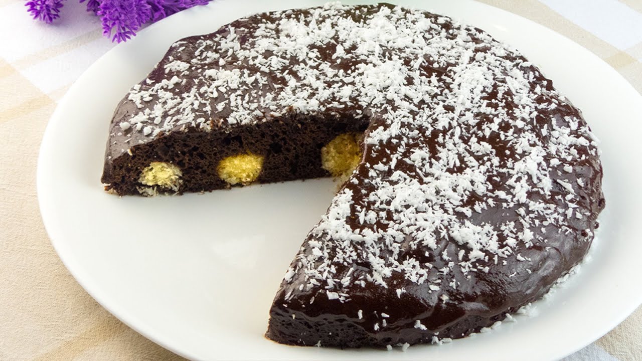 Torta al cioccolato con palline di cocco - un dolce irresistibile,sicuramente da provare!