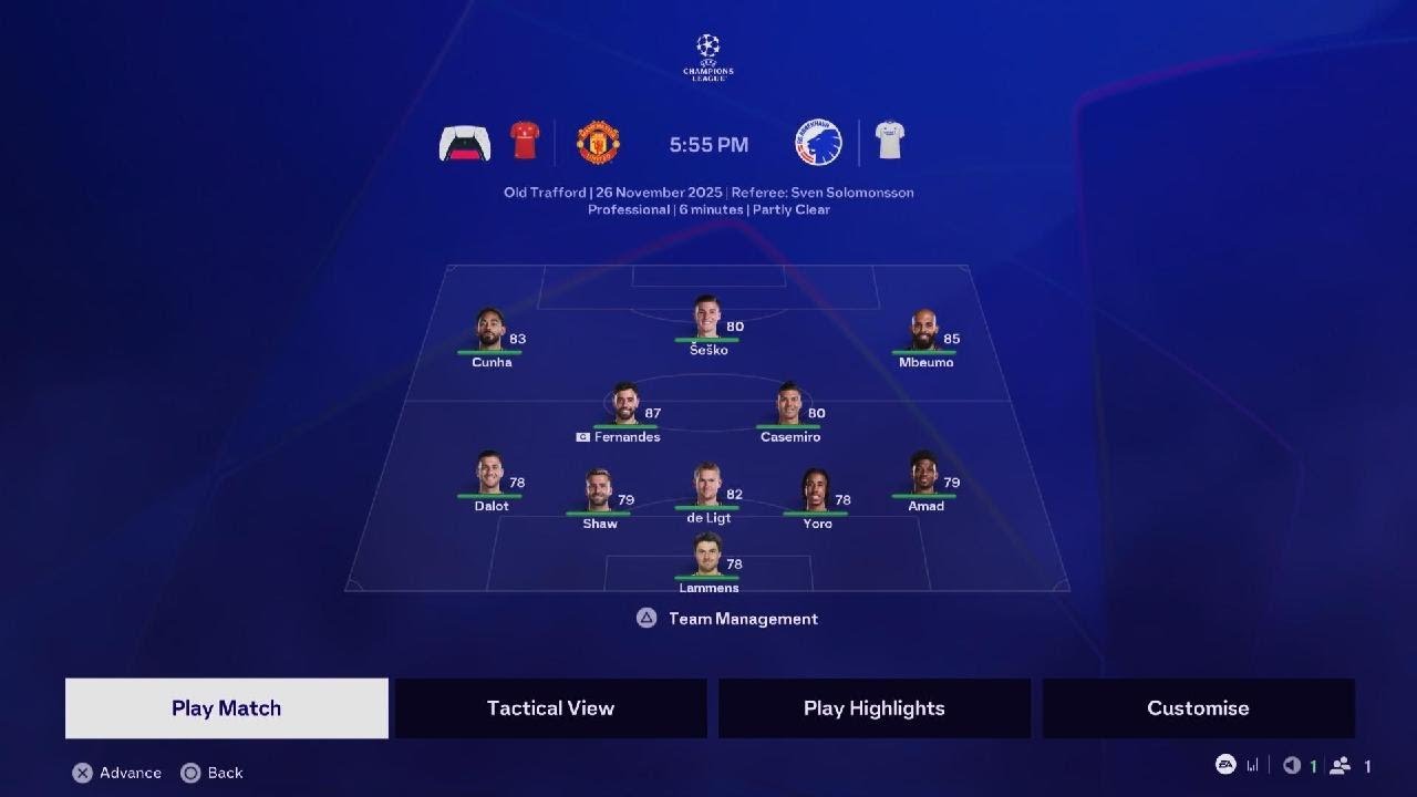 EA SPORTS FC 26_(Date on!/ManU inthe 16rd UEFA 16/1/26 Zirdays008 ⚽