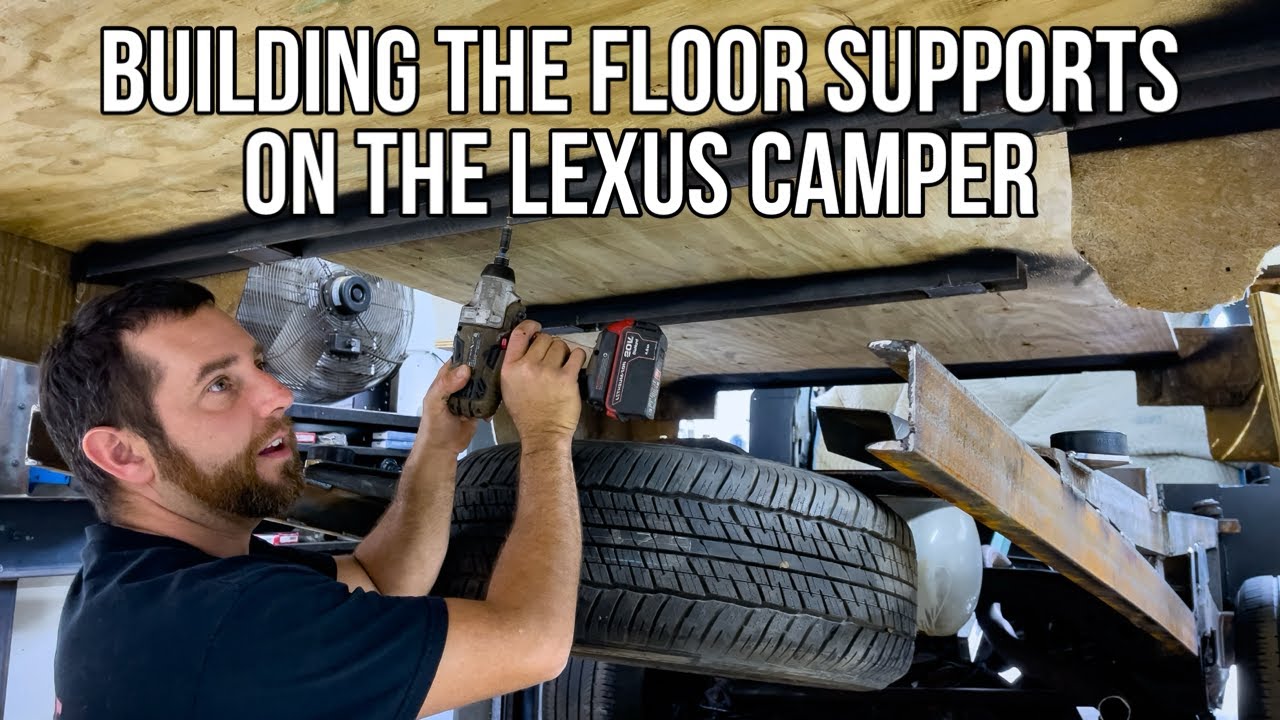 Figuring Out How Mount The Camper To The Lexus Frame!  Build Pt 7