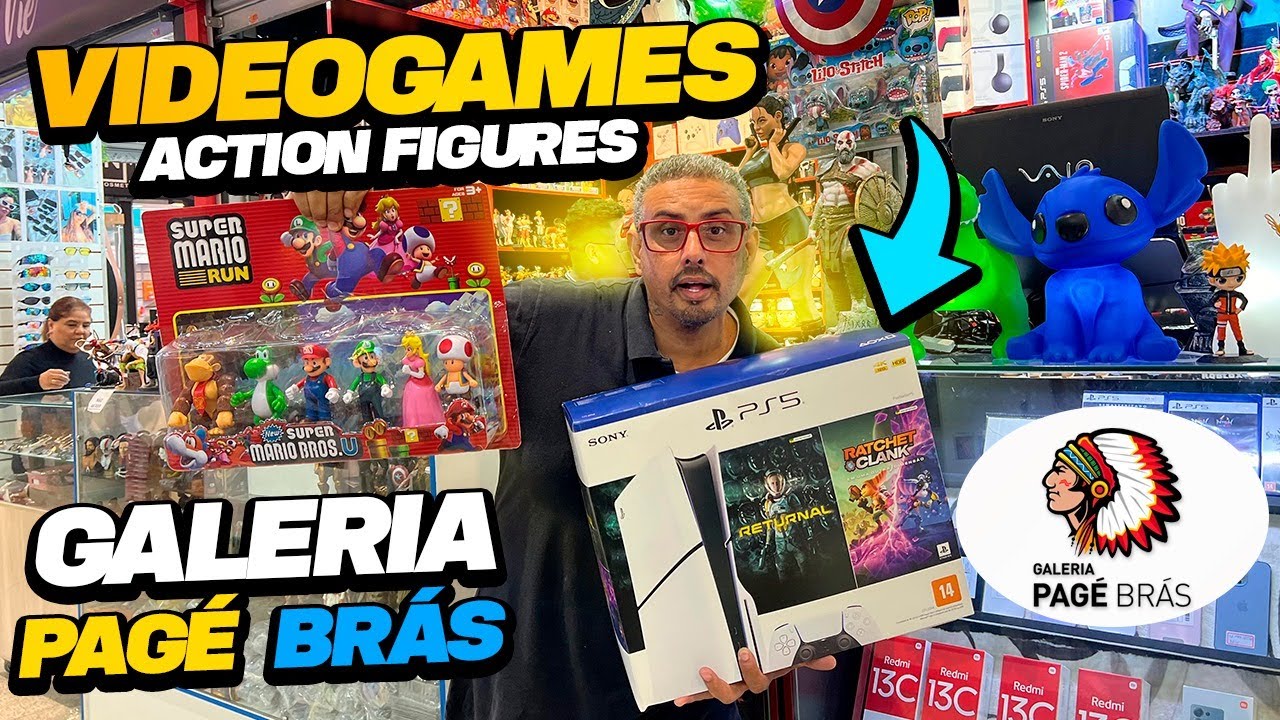 🚨 Vídeos Games Action Figures Colecionáveis na Galeria Pagé