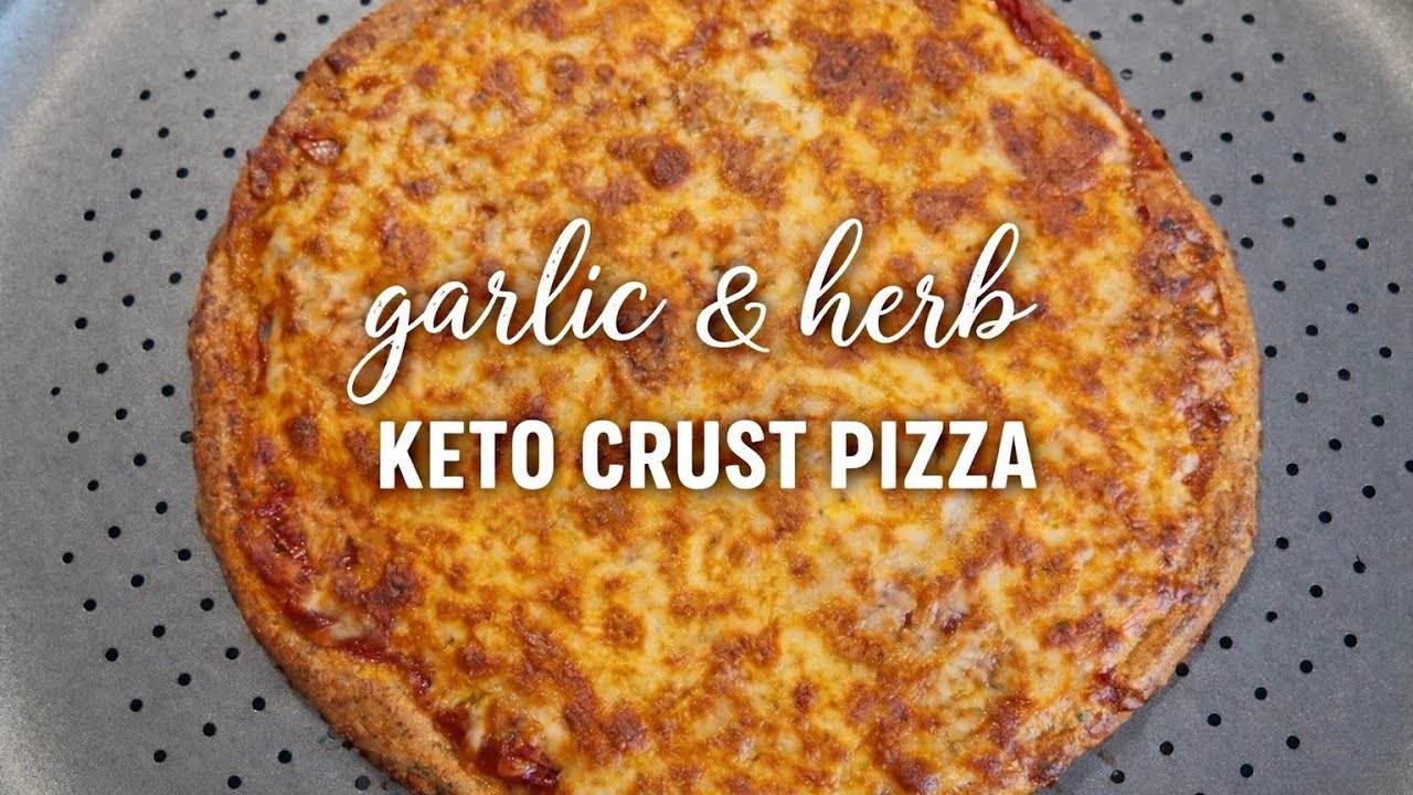 Garlic & Herb Keto Pizza Crust | Easy Low-Carb Pizza Recipe