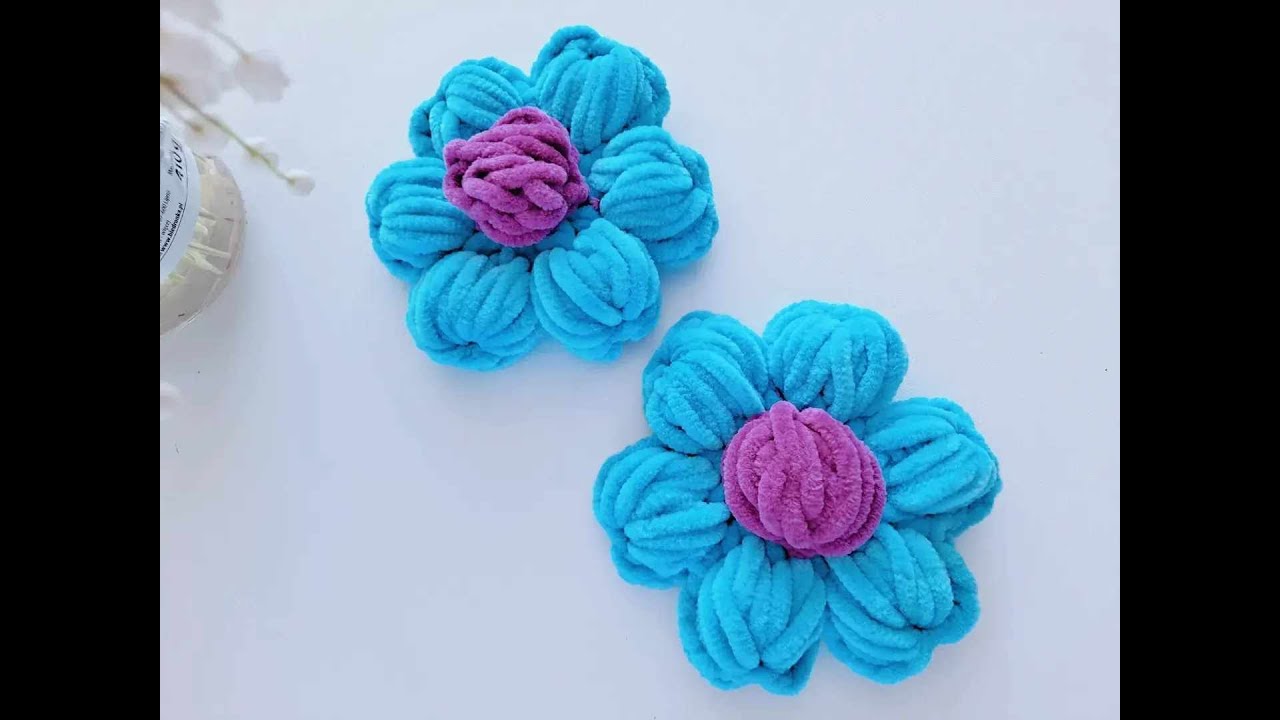 Kwiatek na szydełku - Crochet Flower