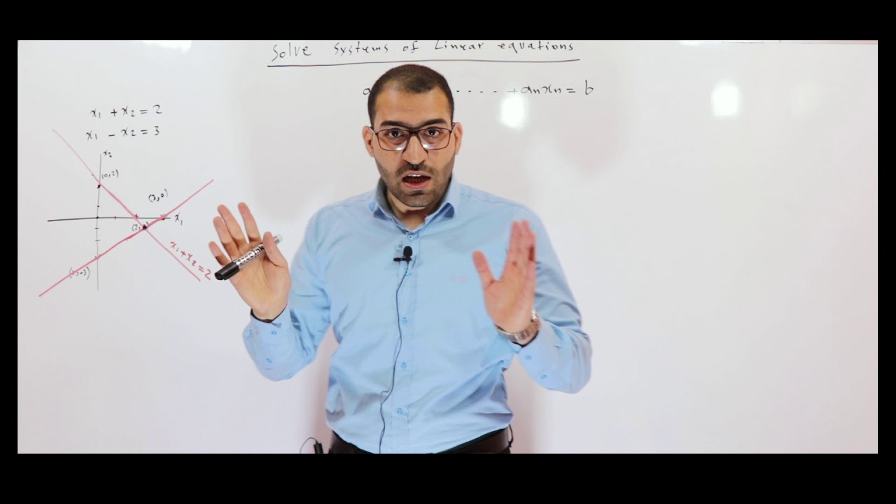أنظمة المعادلات الخطية\ماهي؟\ماذا تعني؟\ وماذا يعني حلها؟