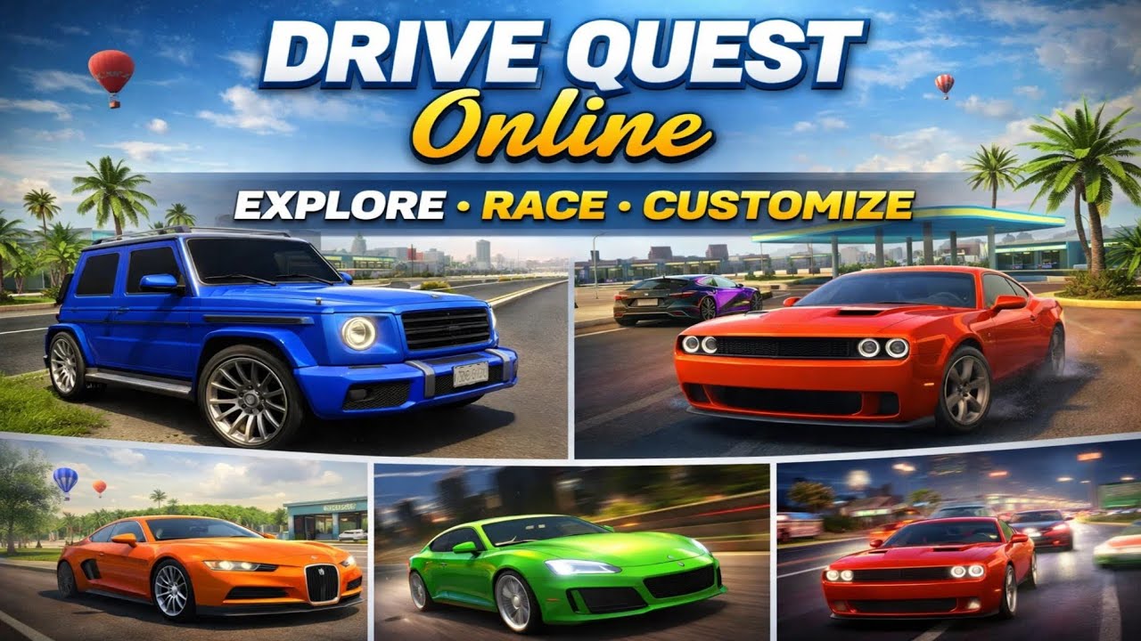 Drive Quest: Online Gameplay (Android) | Open World Driving & Endless Fun!