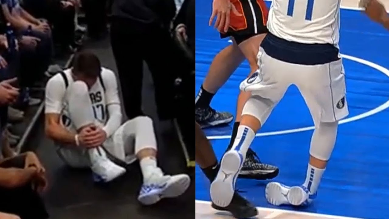 Luka Doncic Right Ankle Injury | Mavs vs Heat
