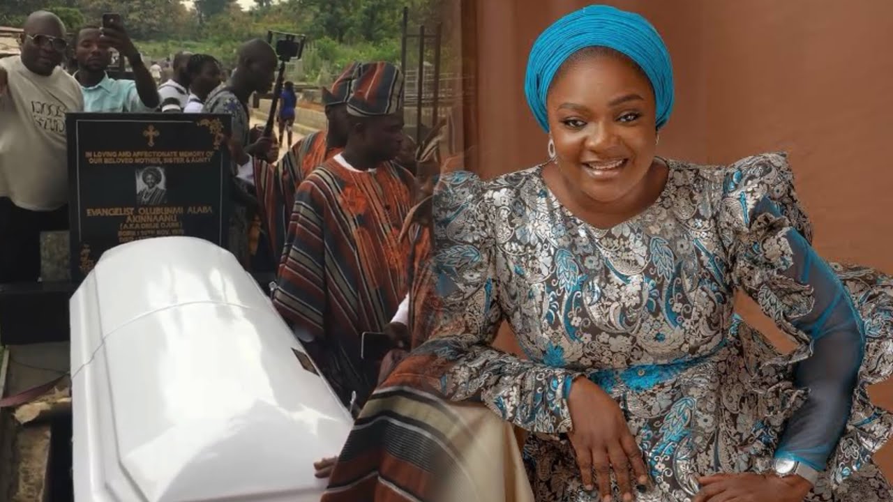 SEE WHAT HAPPENED AT THE GRAVE SIDE OF OMIJE OJUMI AS SHE IS SET TO LAY TO HER FINAL RESTING PLACE 