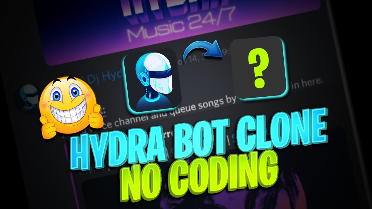 How to make hydra bot clone    NO CODING REQUIRED MUSIC BOT DISCORD