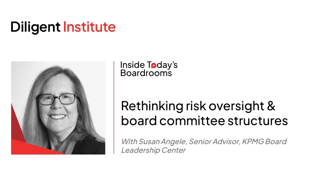 Rethinking risk oversight & board committee structures