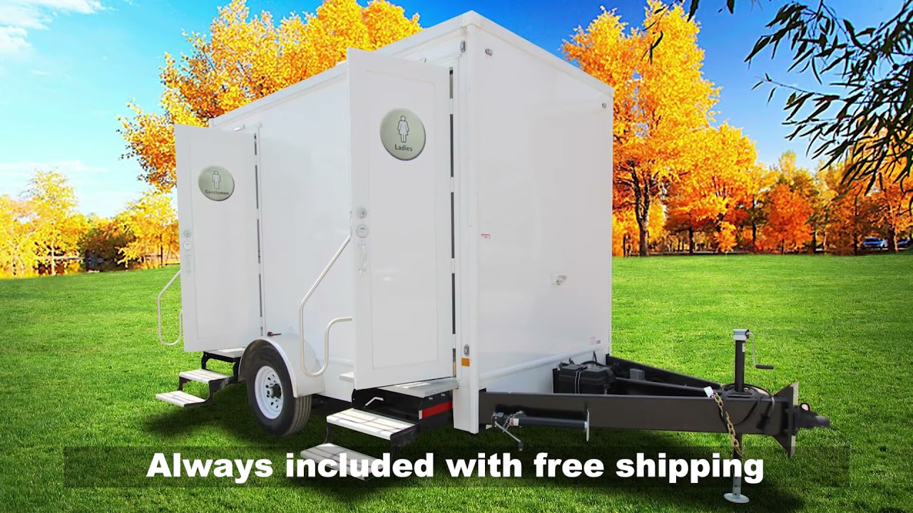 2 Station Portable Restroom Trailer | Affordable Advantage Series