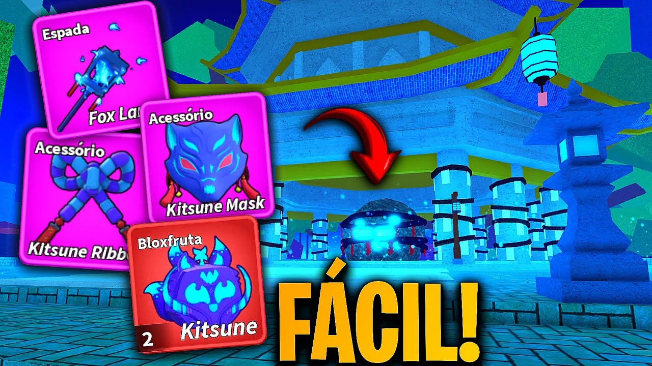 Como Achar a Ilha da Kitsune RÁPIDO e PEGAR TUDO no Blox Fruits!