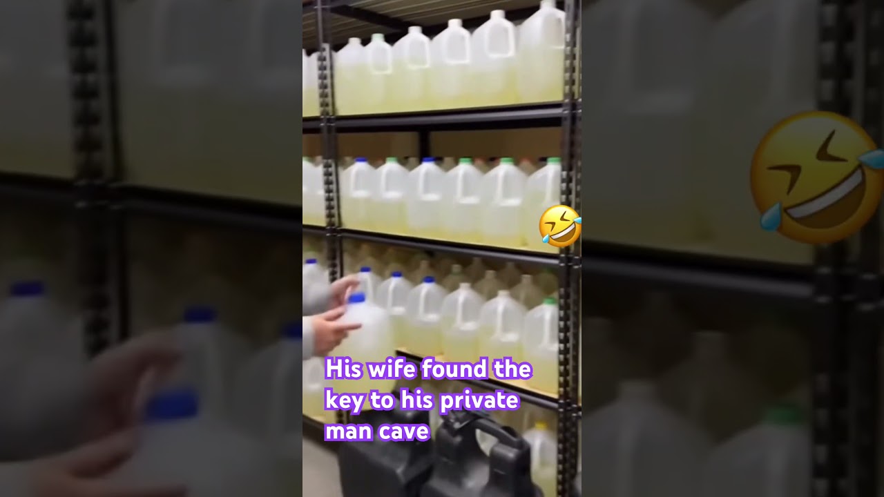 Curious wife invades man cave , finds out secret ..